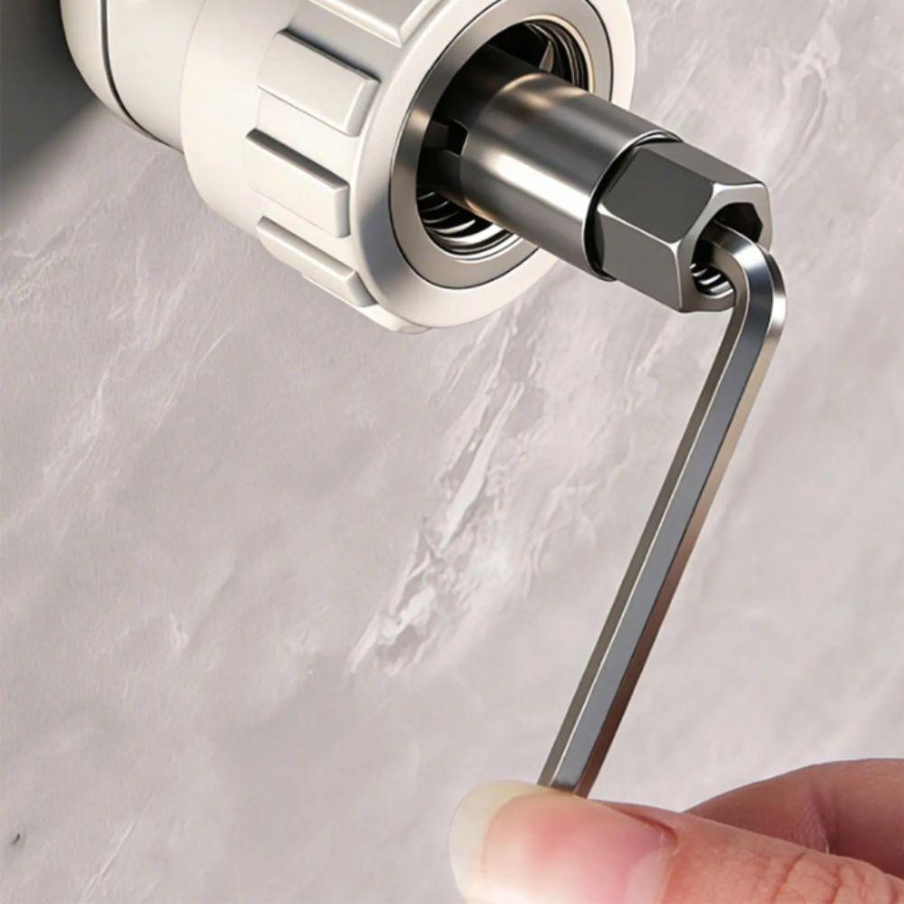 Dual Specification Broken Wire Extractor Durable Steel Damage Screw Extractor  Angle Valves Repair