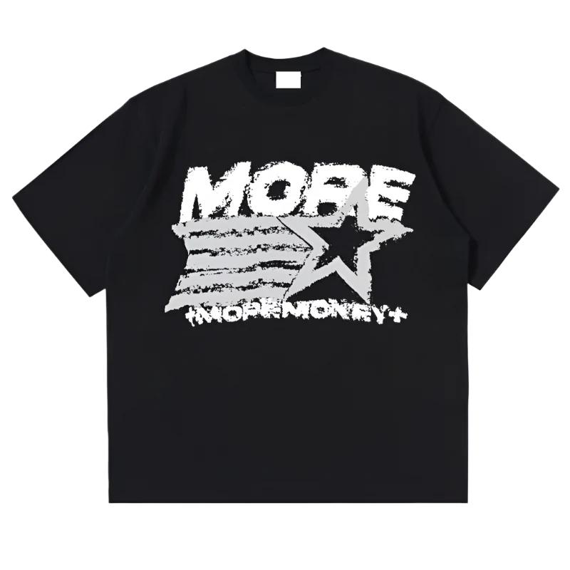 Short Sleeve Tshirt Unisex Unisex Distressed Graffiti Graphic Tee Vintage Y2k Streetwear Casual Loose Fit Top