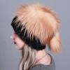 New Mink Headgear European and American Fashion Women's Winter Mink Fur Hat Silver Fox Hair Hat Adult