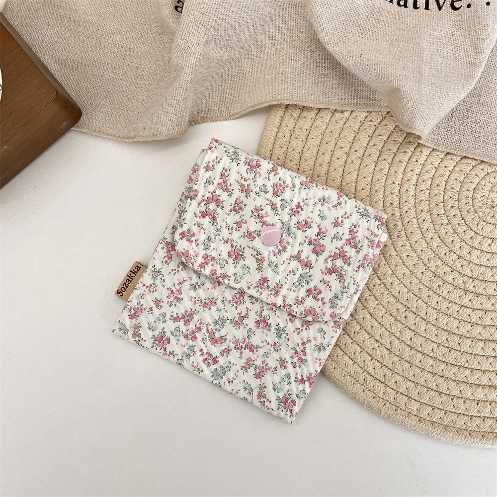 Mini Makeup Storage Bag Portable Lipstick Key Coin Organizer Pouch for Women Sanitary Napkins Bag