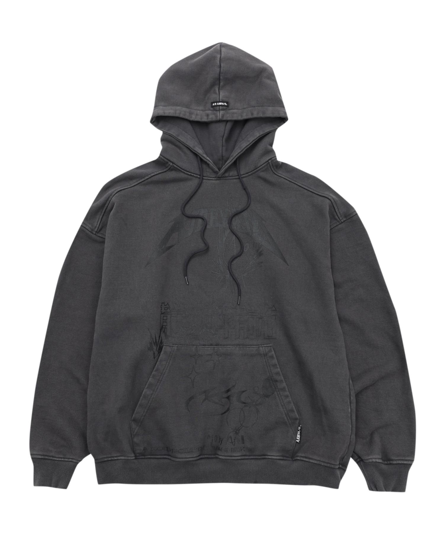 Azo By Azo [Pba] Ajolica Collage Hoodie [Charcoal] Relaxed (L)