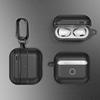 Waterproof Carbon Fiber Texture Soft Silicone Earphone Case With Keychain Hook For Apple Airpods Pro 2 Generation 2nd Air Pods 3 Gen Shockproof Cover