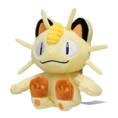 Origineel pluche speelgoed van Pokémon Center, geschikt voor Meowth, afmetingen: 13 x 12,5 x 7 cm. (H x B x D: cm)