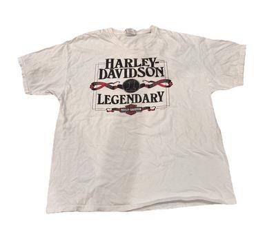 Harley Davidson Shirt Herren XL Boston MA Kleeblatt St. Patrick's Day Weißes T-Shirt 2011 Unisex T-Shirt
