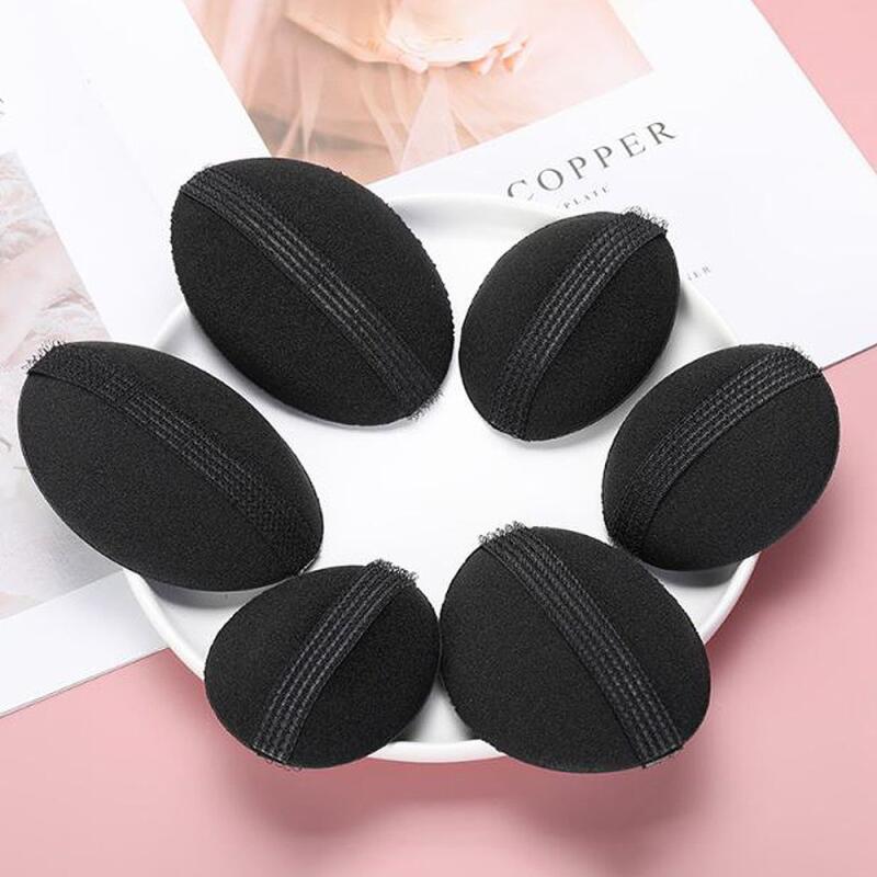 2-piece set of Velcro-fastened hair volume-up sponge pads