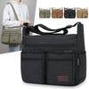 Canvas Messenger Bag for Men Vintage Water Resistant Crossbody Bags Briefcase Padded Shoulder Bag for Male Handbag