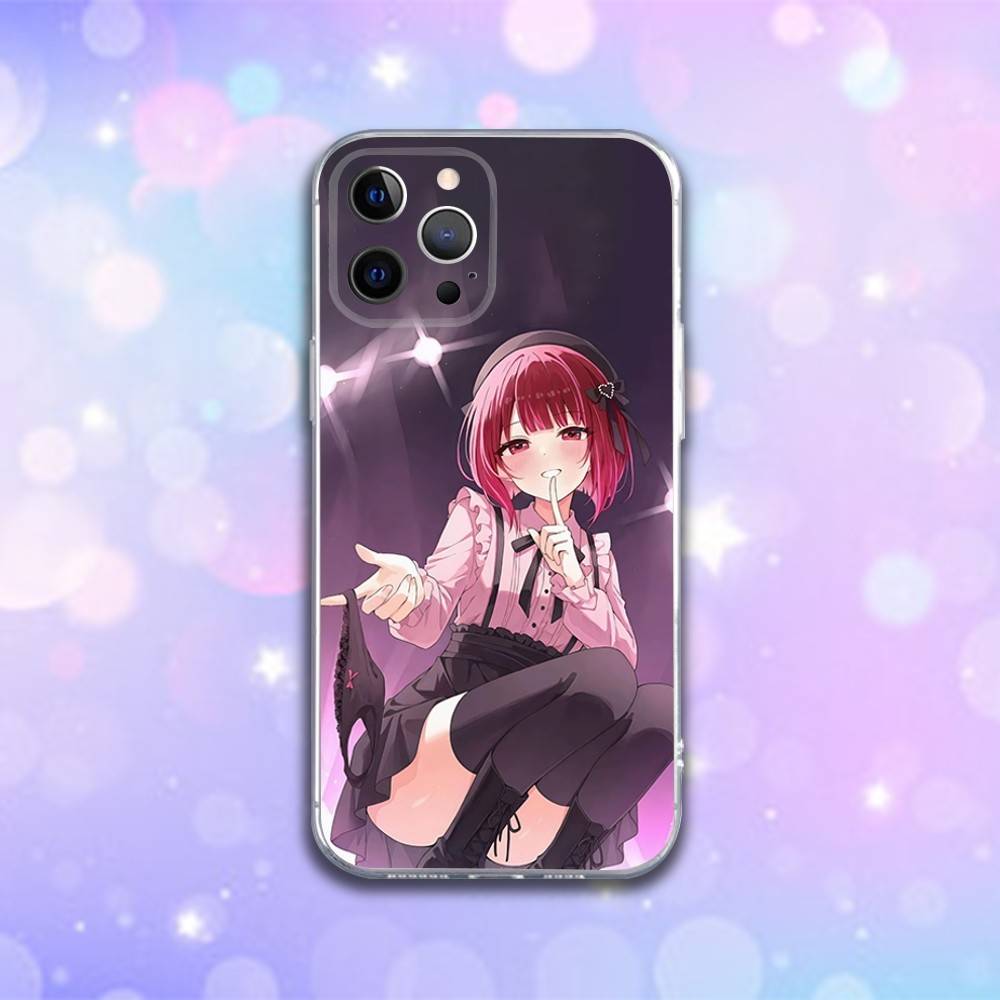 Oshi No Ko Kana Arima Phone Case For iPhone 16e,16,15,14,13,12,11 Plus,Pro,Max,XR,XS,X,Plus,SE,Mini Transparent Soft Cover