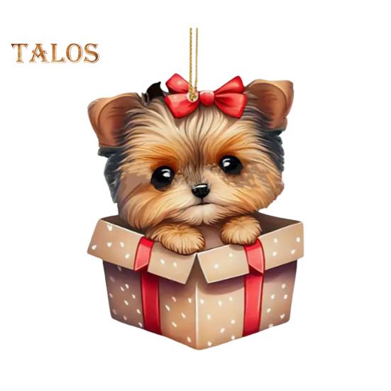 Wisiorek samochodowy akrylowy, huśtający się pies, lekki, lusterko samochodowe, wiszące, akcesoria do wnętrza samochodu, torba na ramię, dekoracja torby szkolnej, urok, prezent na Walentynki