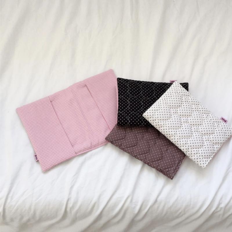 Polka Dot A5 Book Cover Quilted Cotton Cute Notebook Sleeve Polyester Protector Stationery Gift