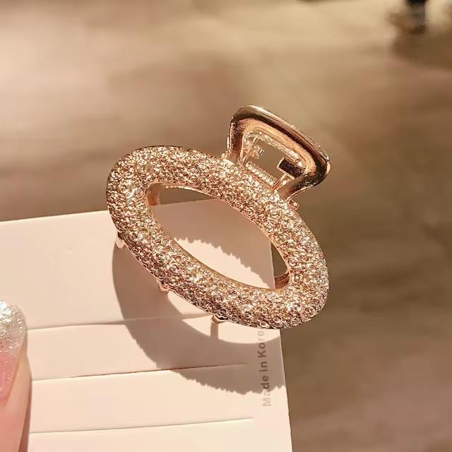New Women Elegant Gold Hollow Geometric Metal Hair Claw Vintage Crab Hair Clips Headband Hairpin Fashion Hair Accessories
