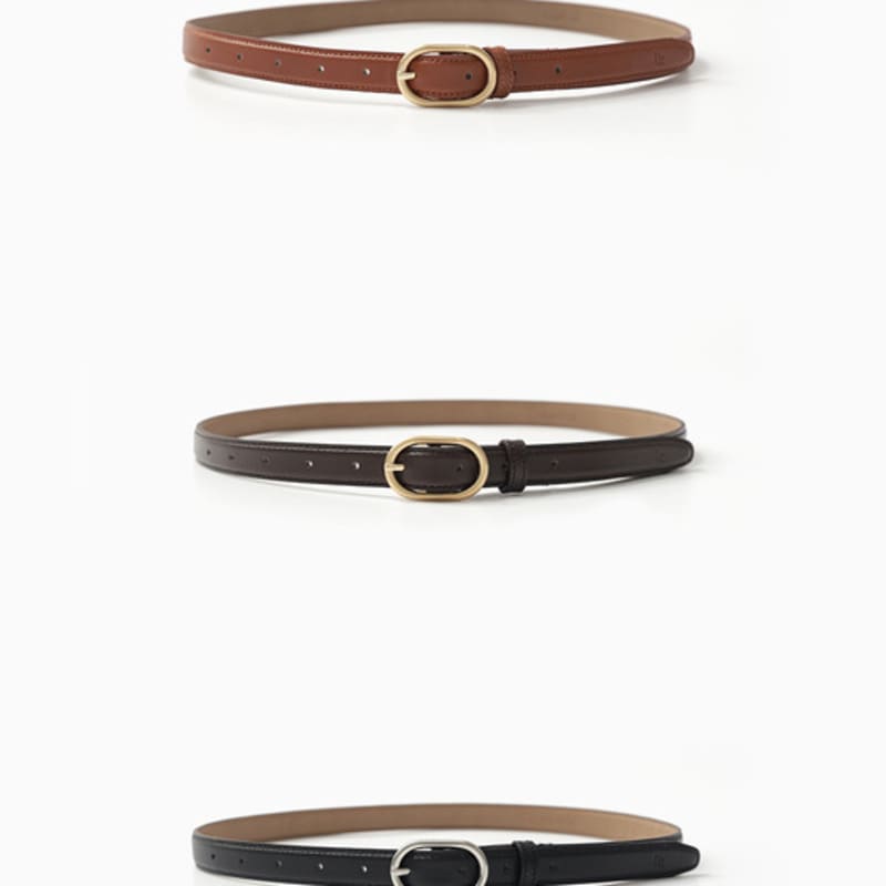 

LOOKAST Кожаный ремень Emily / EMILY LEATHER BELT_3colors BLACK