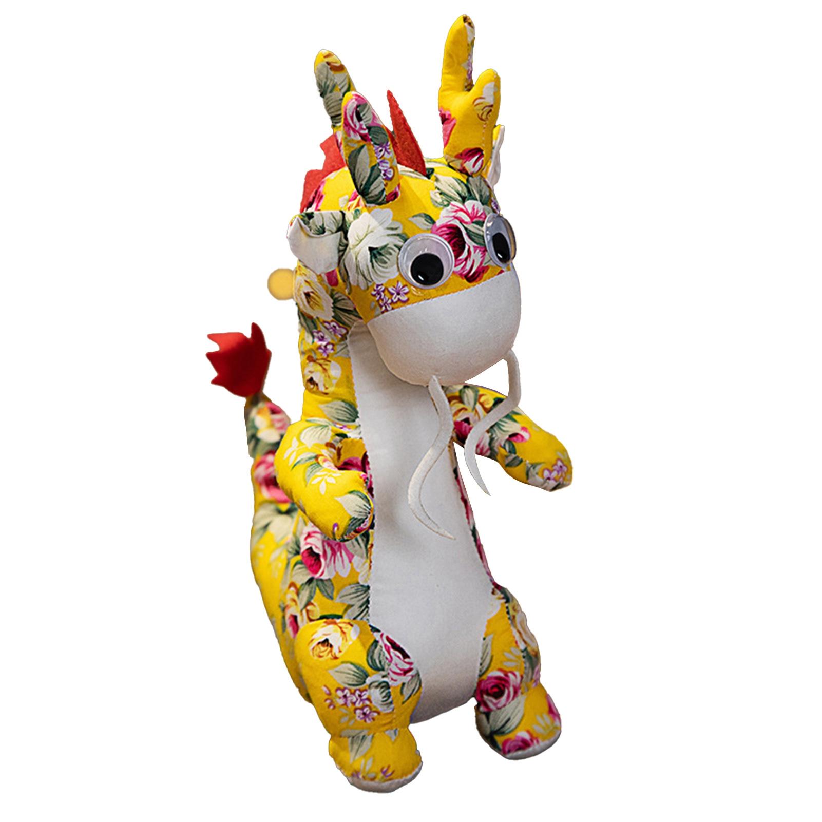 

Новогодний талисман дракона, имитация куклы дракона, плюшевая игрушка зодиакального дракона