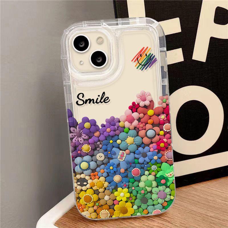 Rainbow Sunflower for iPhone17promax Mobile Phone Case 16 Dopamine 13/14 Cute 11 Anti-drop 15