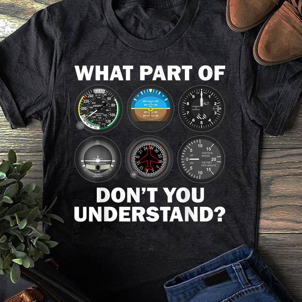 Funny Pilot Art Men Women Aviation Airline Pilot Instruments - Airline Pilot, Pilot Gifts, Aviation Shirt, Funny Pilot Shirt, Gift For Pilot