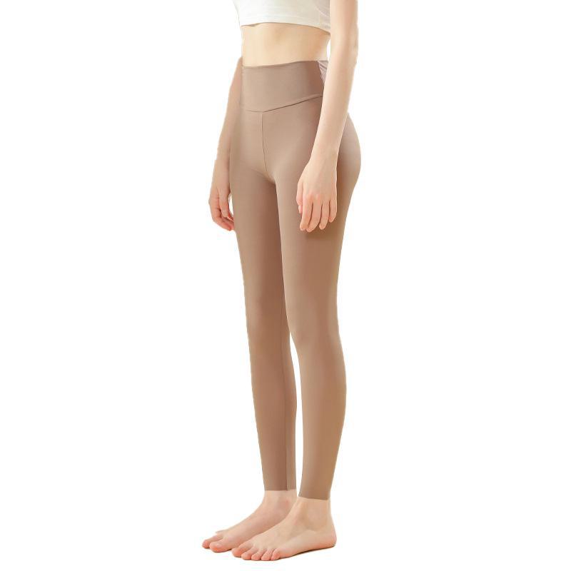 Damskie ultracienkie nawilżające legginsy termiczne z kwasem hialuronowym na jesień i zimę