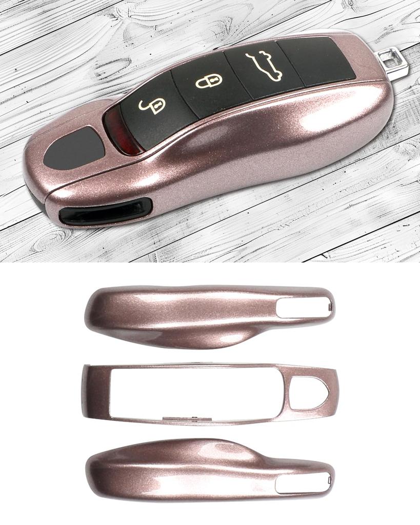 Key fob cover for Porsche Cayenne Porsche and other accessories Macan, 718, Cayman, Panamera, 911, Boxster, (raspberry pink)
