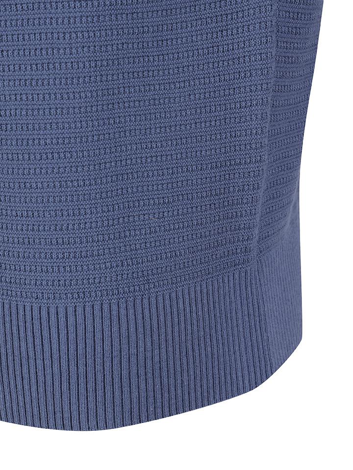 AND Z Men'S) Fine Texture Round Neck Knit_Bzf1Er1101Bl