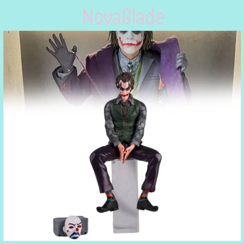 Stunning Suicide Squad Joker Figure Sitting Pose Pvc Desktop Display Model For Collectors