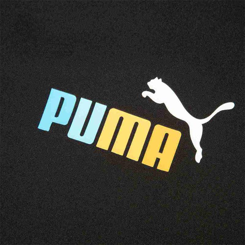 Puma Logo Print Sports Fitted Hooded Jacket Men Outerwear Black 678013-01