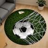 1pc Soccer Ball Net Round Chair Mat Area Rug - Non-Slip, Floor Mat for Office, Bedroom, and Indoor Decor C1125075