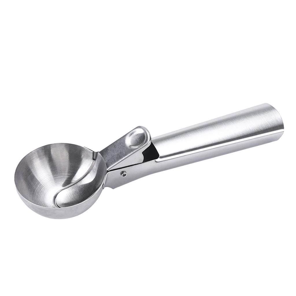 Ice Cream Scoop Stainless Steel Frosted Easy To Clean Thickened Large Caliber Ice Cream Ball