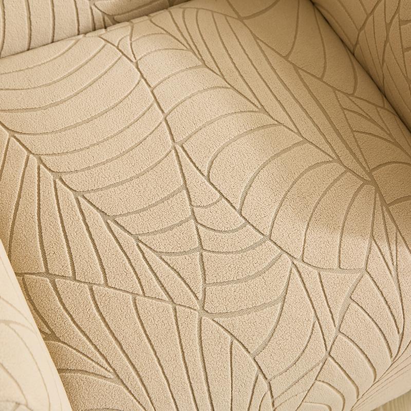1PC Elastic Club Bar Chair Cover Leaves Jacquard Tub Armchair Covers Elastic Single Couch Slipcover for Home Bar Hotel Office