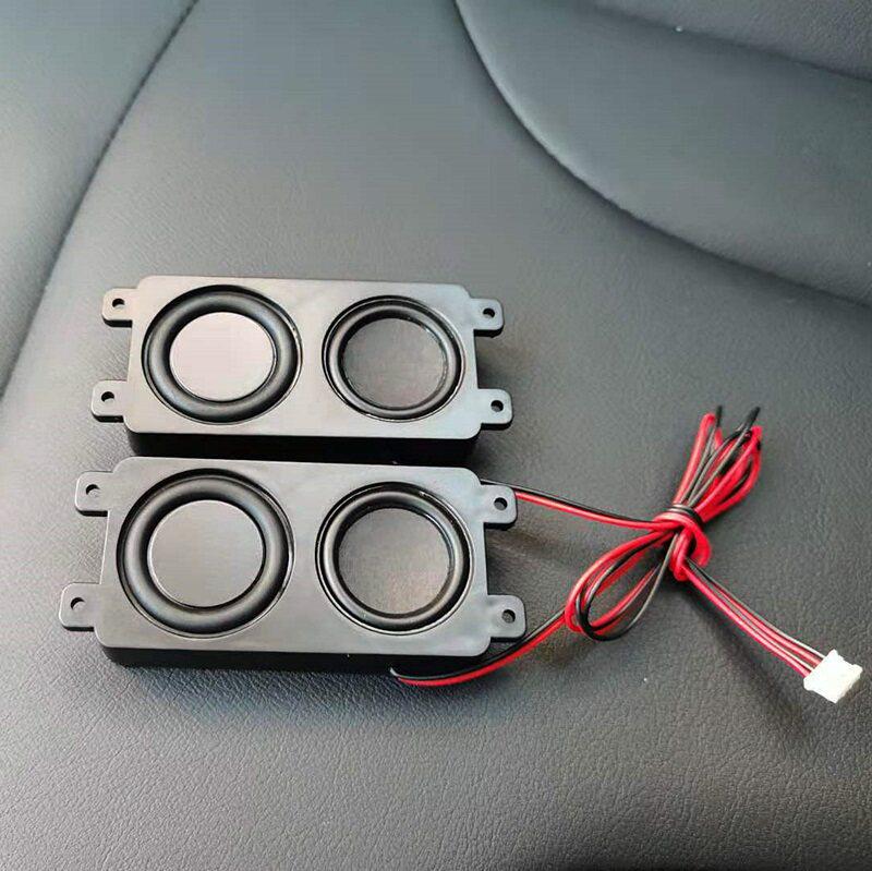 4 Ohm Small Speaker Cabinets Pair with Subwoofer, Full-Range Sound TV Speakers