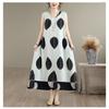 DIMANAF New 2026 Women Plus Size Summer Lady Long Dress Black Vest Sleeveless Loose Oversize Maxi Floral Print Sundress Beach Clothing