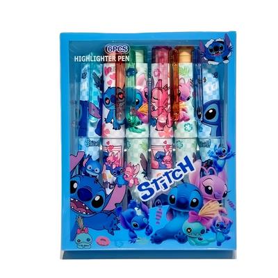 6 Pezzi/Scatola Nuovi Evidenziatori a Punta Sottile, Evidenziatori Creativi per Scarabocchi Colorati, Caratterizzati da Sei Vivaci Colori Fluorescenti, Pennarelli Durevoli