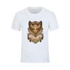Hip Hop Cotton T Shirts For Mens Discount Beadwork Great Horned Owl Mandala T