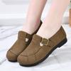 Womens Comfortable Slip-On Loafers Flat Shoes Soft Sole Rubber Bottom Casual Round Toe Low Cut