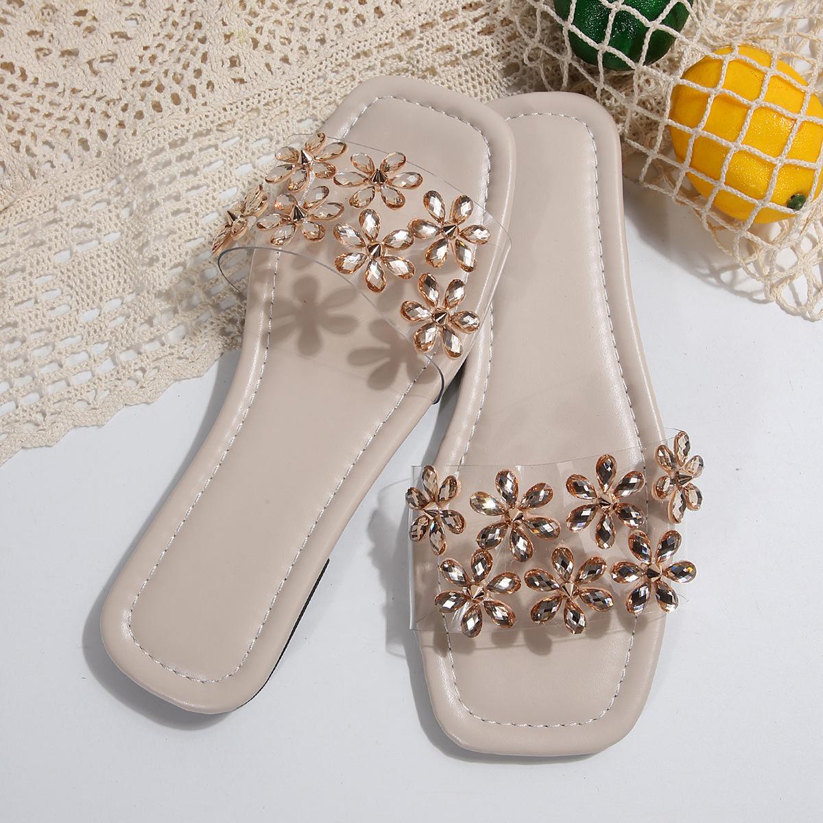 

[Внешняя торговля] Новые туфельки феи знаменитости женские летние модные для выхода плоская подошва шлепанцы 43