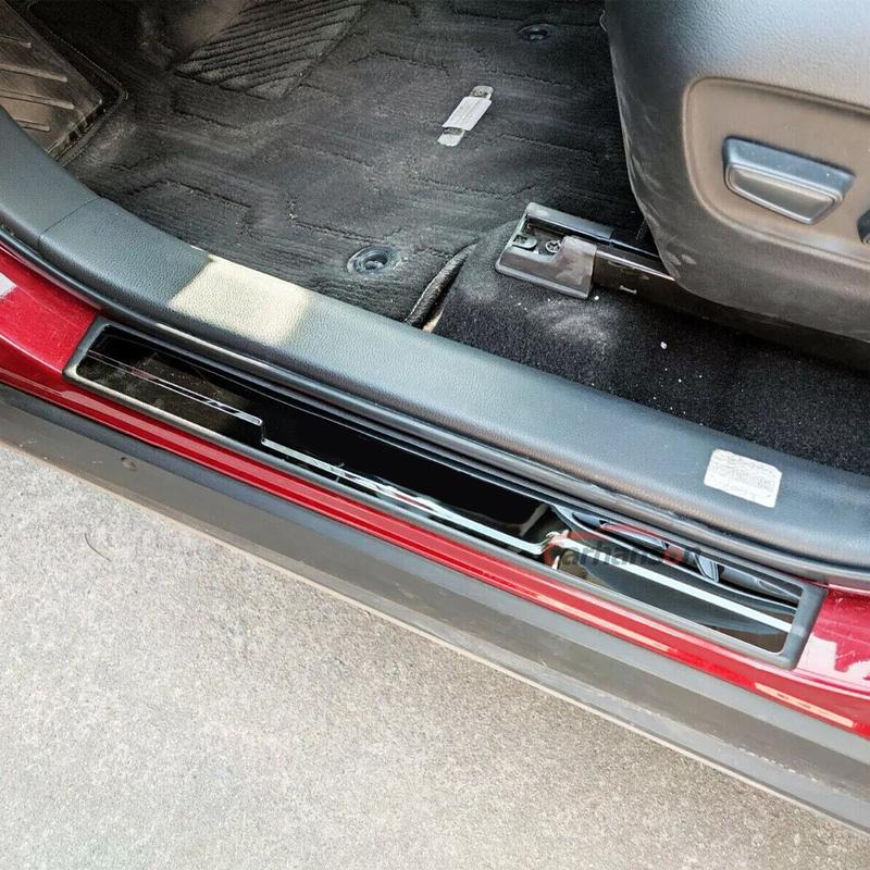 Door Sill Protector Pedal Car Scuff Plate Styling Stickers Accessories 2024 For Mitsubishi Outlander 2013 2016 2018