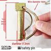 High-Strength Double Coil Safety Latch & Shear Pin for Rotary Tiller