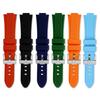For Casio EFR-S108D, EFS-S570, and ECB-10YDC Models. Waterproof Silicone Watch Straps for Men with Convex Buckle Watch Chains