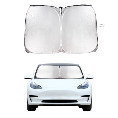Slnečné clony Auto Predné okno Slnečná clona Parasol Slnečná clona Pre Tesla Model 3 Y Skladacie Kryty na slnečnú clonu na čelné sklo auta
