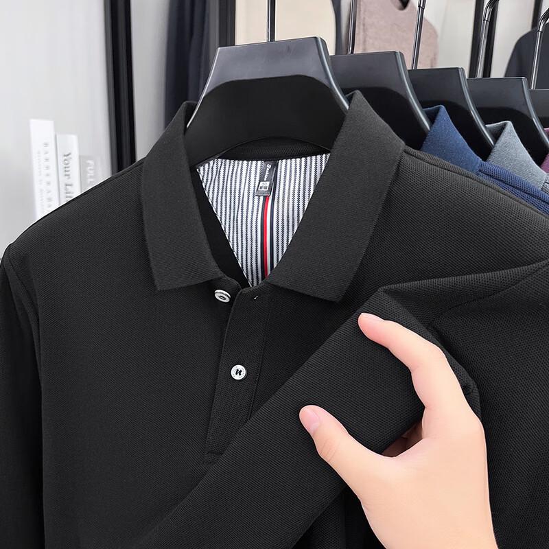 Pierre Cardin Men's Autumn Business Casual Long-Sleeve Polo Shirt