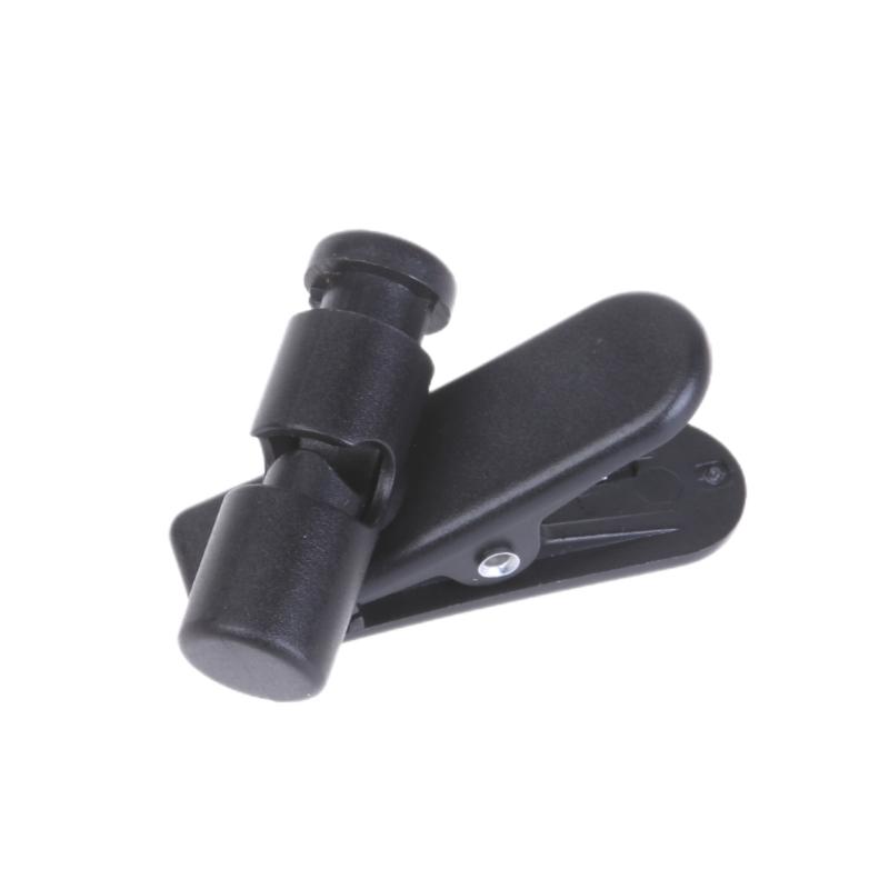 Long Last ABS Material Solid Clip Black Headphones Wire Clip for Managing Earphone Wire User Friendly Cord Holder
