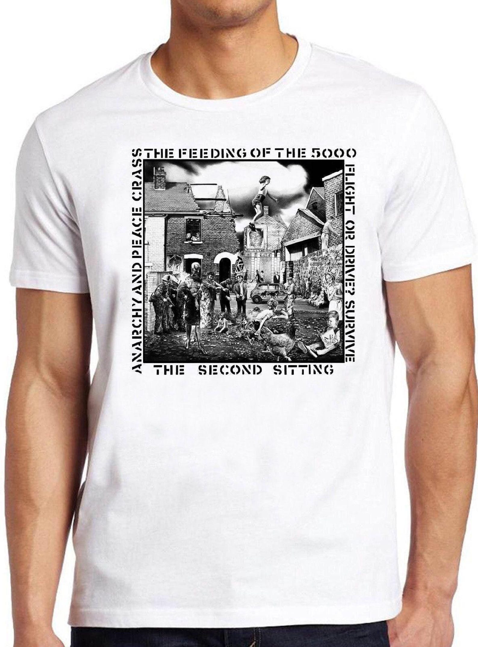 Crass The Feeding of the 5000 T Shirt B1461 Punk Rock Retro Cool Top Tee S