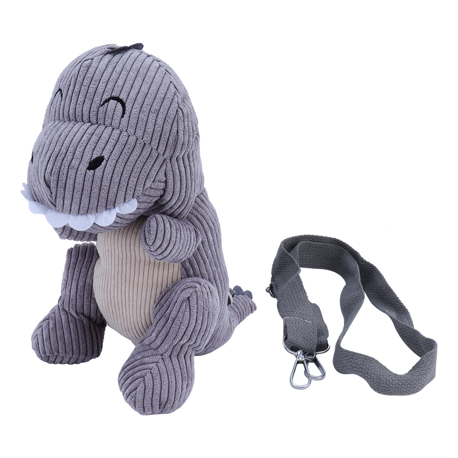 

Cute Dinosaur Pattern Plush Bag Fashionable Children Cartoon Single Shoulder Messenger Bag