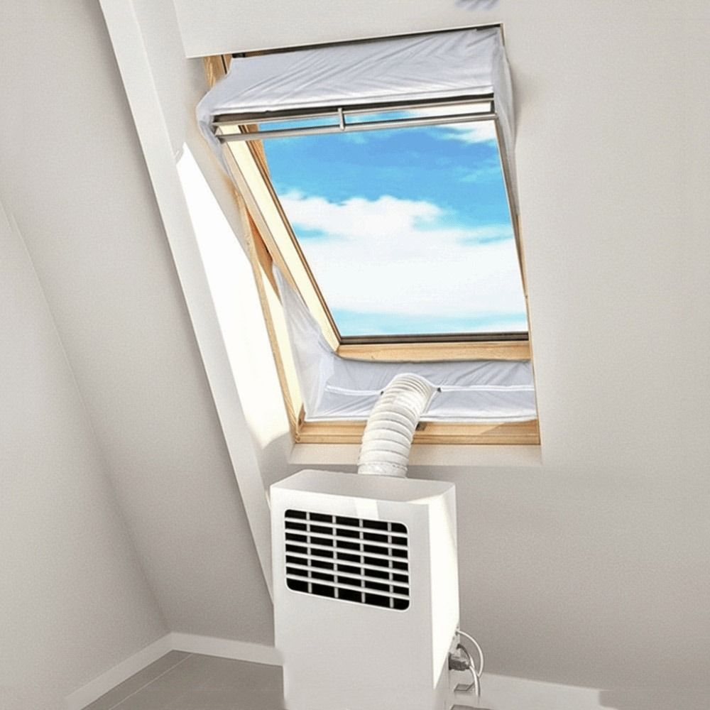 White Color Portable Air Conditioner Windproof Air Conditioner Cover  Air Conditioning Units