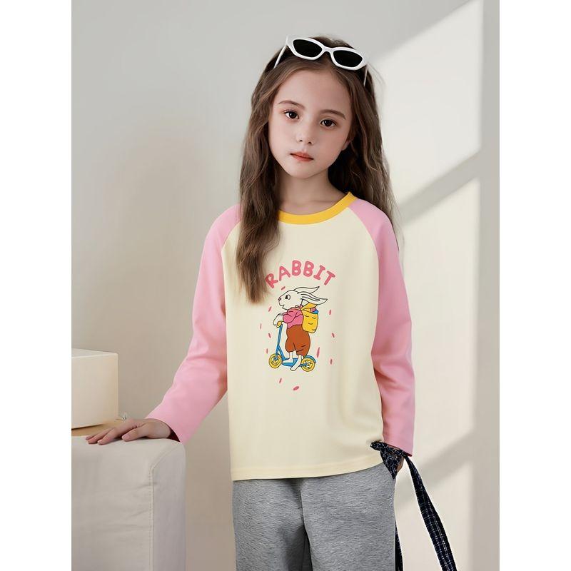 Brand Foreign Trade Children's Clothing Spring New 2026 Children's Cotton Cartoon Long sleeves Shirt Women Bottoming Shirt Baby Clothes