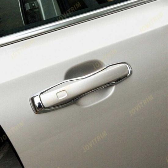 4X For Volvo XC90 2016- Chrome ABS Exterior Side Door Handle Frame Trim