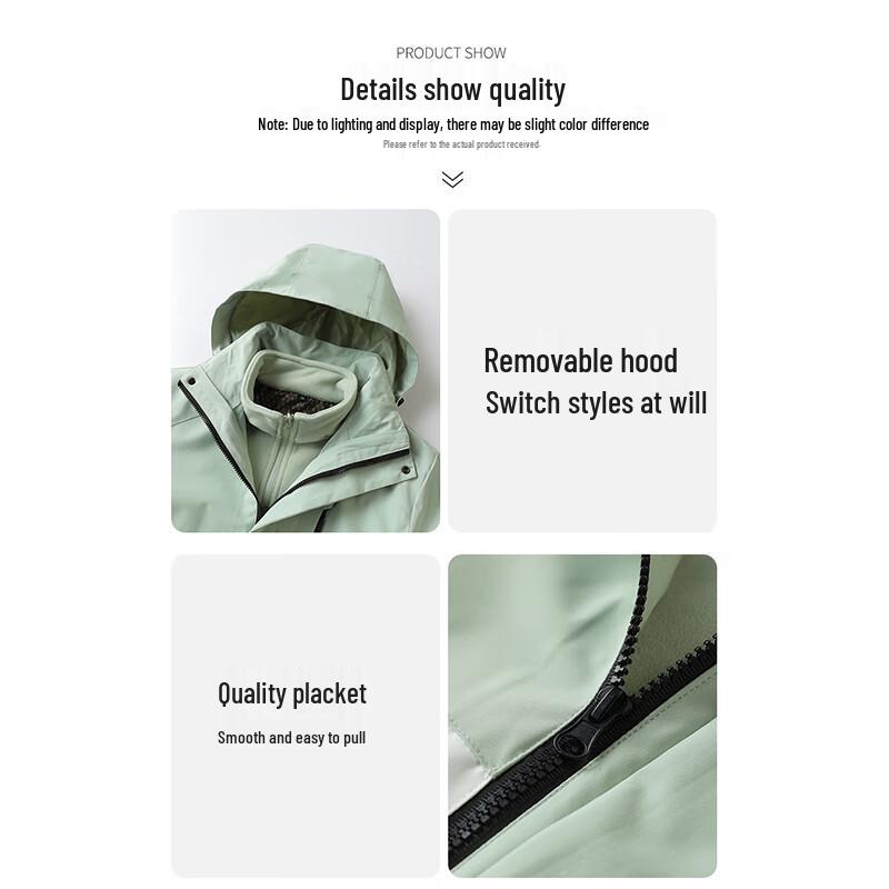 JEEP SPIRIT Men's 3-in-1 Fleece Hooded Jacket