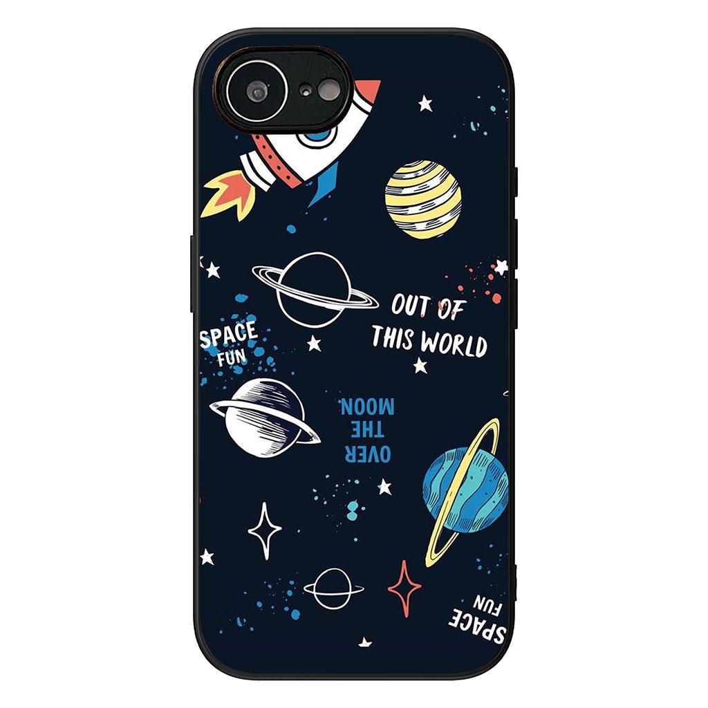 for Samsung Galaxy A25 A37 A57 A12 A14 A41 A50 A51 A70 A71 A72 A21S A04 M15 Note 20 9 8 10 Case Moon Stars Sky Astronaut Rocket