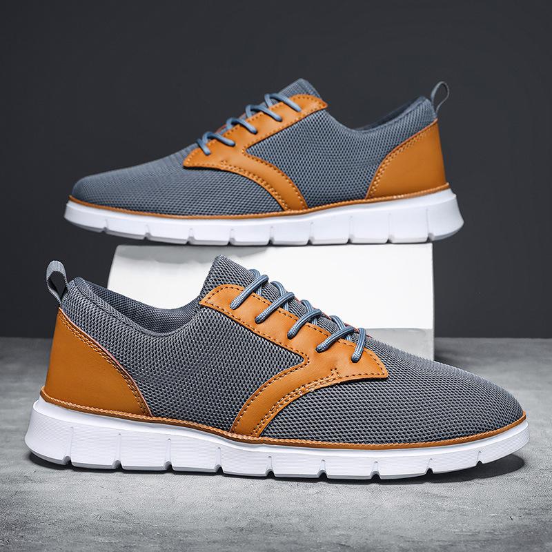Fashion Men's Casual Sports Shoes 2025 Autumn Outdoor Anti Slip Wear-resistant Breathable Mesh Soft Soled Walking Shoes Fashion Sneakers