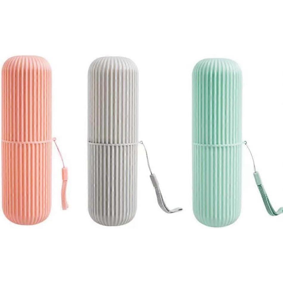3 Pieces Toothbrush Toothpaste Holder Multi-Function Portable Toothbrushes Cover Toothpaste Holder
