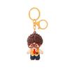 College Soft Rubber Doll Keychain Cute Student Couple Pendant Bag Ornaments Small Gifts Car Keychain