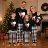 Christmas Print Crewneck Top and Jogger Pants Set Casual Two Piece Outfit for Holiday Lounging