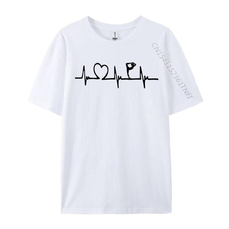 Yoga In Heartbeat Tshirt 2024 Newest Men Tshirt Cotton Tops T Shirt Printed On Oversized Loose TShirt